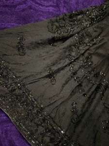 Women Black Heavy Sharara