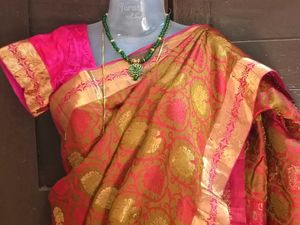 GentlyUsed ElegantFancyPattu  MultiColorSaree