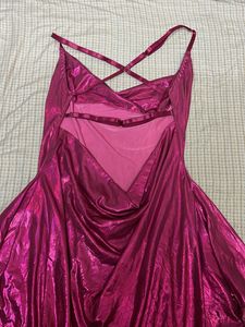 Shimmery Pink Slip Dress