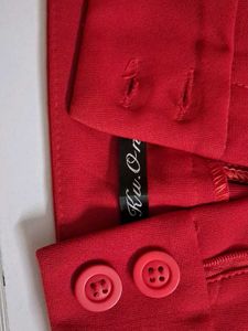Vibrant Red High-Waisted Shorts