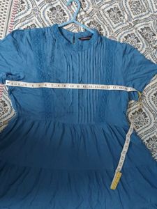 Dressberry Blue Tiered Mini Dress