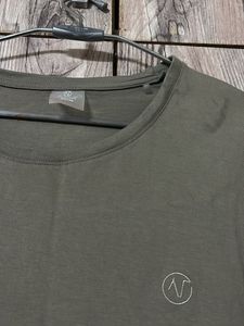 Men's Basic Olive Green T-Shirt