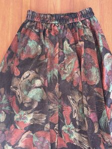 Bohemian Floral Print Maxi Skirt
