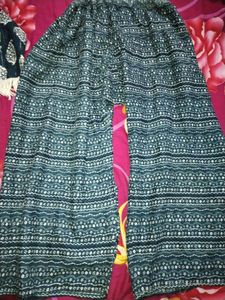 Navy Blue Short Frock Plazzo Set