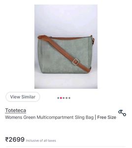 Stylish green Crossbody Bag