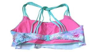 Tropical Print Bikini Top L