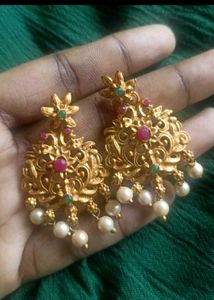 Vintage Style Gold-Tone Drop Earrings