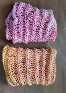 Knitted Scarves Set
