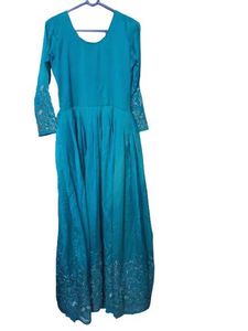 Embellished Teal Kurta