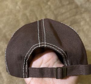Brown Baseball Cap with Eagle Emblem