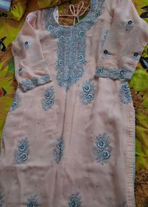 light peach coloure suit