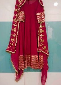 Elegant Magenta Kurta Set with Dupatta