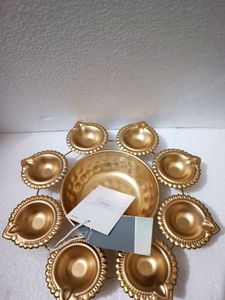 Set Of 2 Diya Urli (Combo)