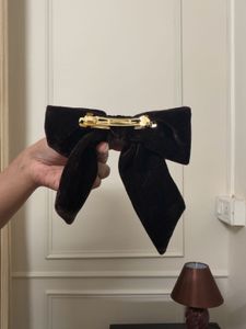 H&amp;M Velvet Bow Hair Clip