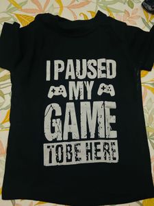 Stretchy Gamer Black T-Shirt
