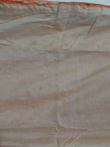 Orange Coloured Cotton Festive Kurta With Latkans
