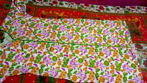 Vibrant Floral Print Kurta