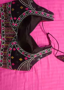 Embellished Black Ethnic Blouse
