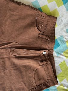 Stylish Brown Wide-Leg Pants