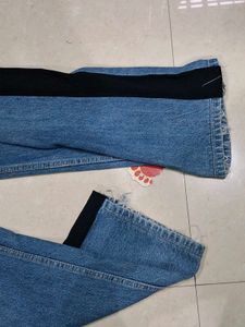 ❗SALE❗Blue Jeans with Black Side Stripe