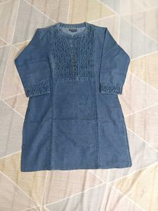 Blue Denim Tunic Top