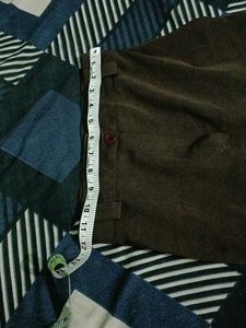 High waisted brown korean pant