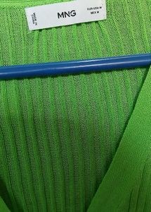 Bright Green Mango Cardigan
