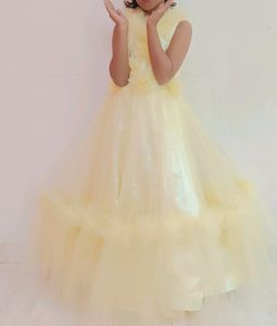 Yellow Net Gown