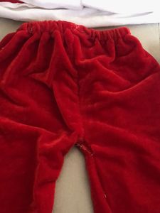6 month baby Adorable Welwet Santa Claus Costume f