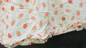 Cute Strawberry Print Ruffle Dress