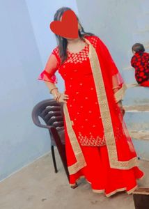 Sharara Dress With Net Dupatta