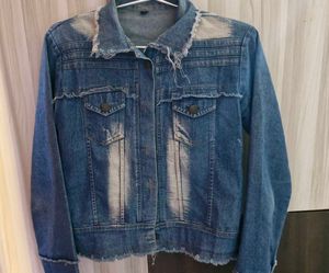Stylish Distressed Denim Jacket