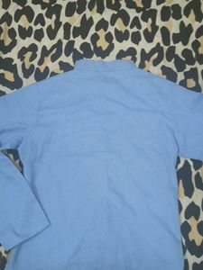 Light Blue Mandarin Collar shirt