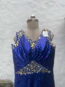 Stunning Royal Blue Sequin Gown