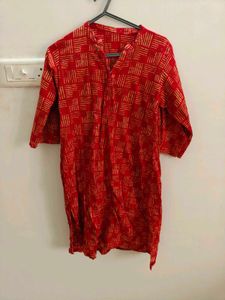 Red Ethnic Kurta