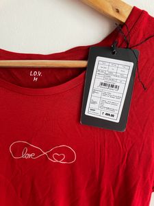 Tomato Red T-shirt For Women