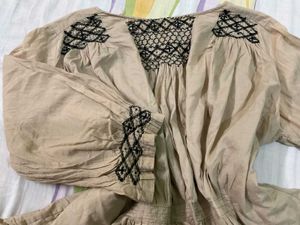 Boho Embroidered Tunic Top