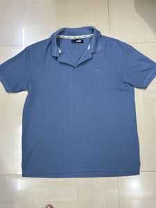 Puma Men's Blue Polo T-Shirt