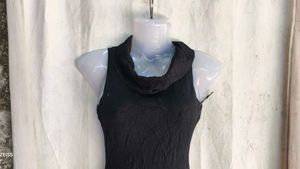 Sleek Black Sleeveless Dress