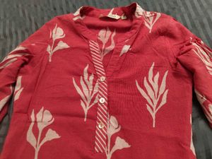 Vibrant Floral Print Kurta