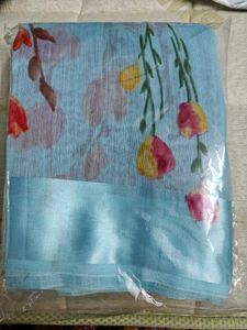 Linen saree
