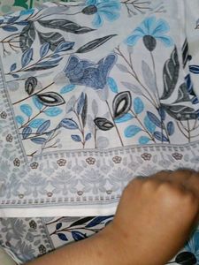 kurti with pajama printed as shown