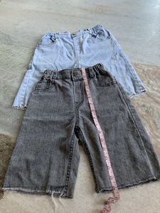 Girls Denim Culotte Jeans (2 Pairs)