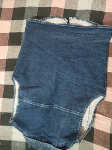 Denim Sleeveless Jacket