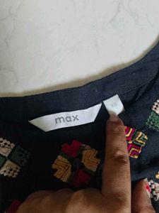 Embroidered Black Ethnic Gown