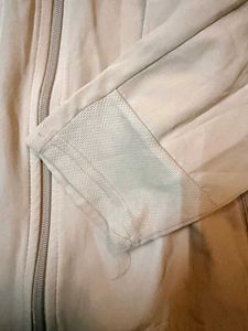 Women's Beige Full Zip Jacket