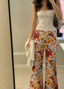 Colorful Wide Leg Pants