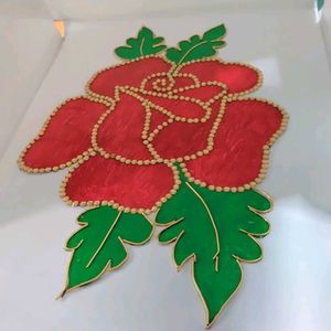 Rose Showpiece with Rhinestones