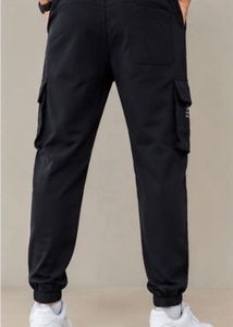 Black Cargo Jogger Pants