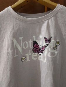 Lavender Butterfly Graphic Tee 🦋